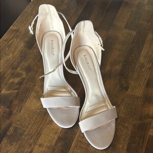 BAMBOO Elegant Cream Heels